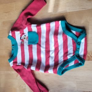 Christmas Mickey mouse onesie